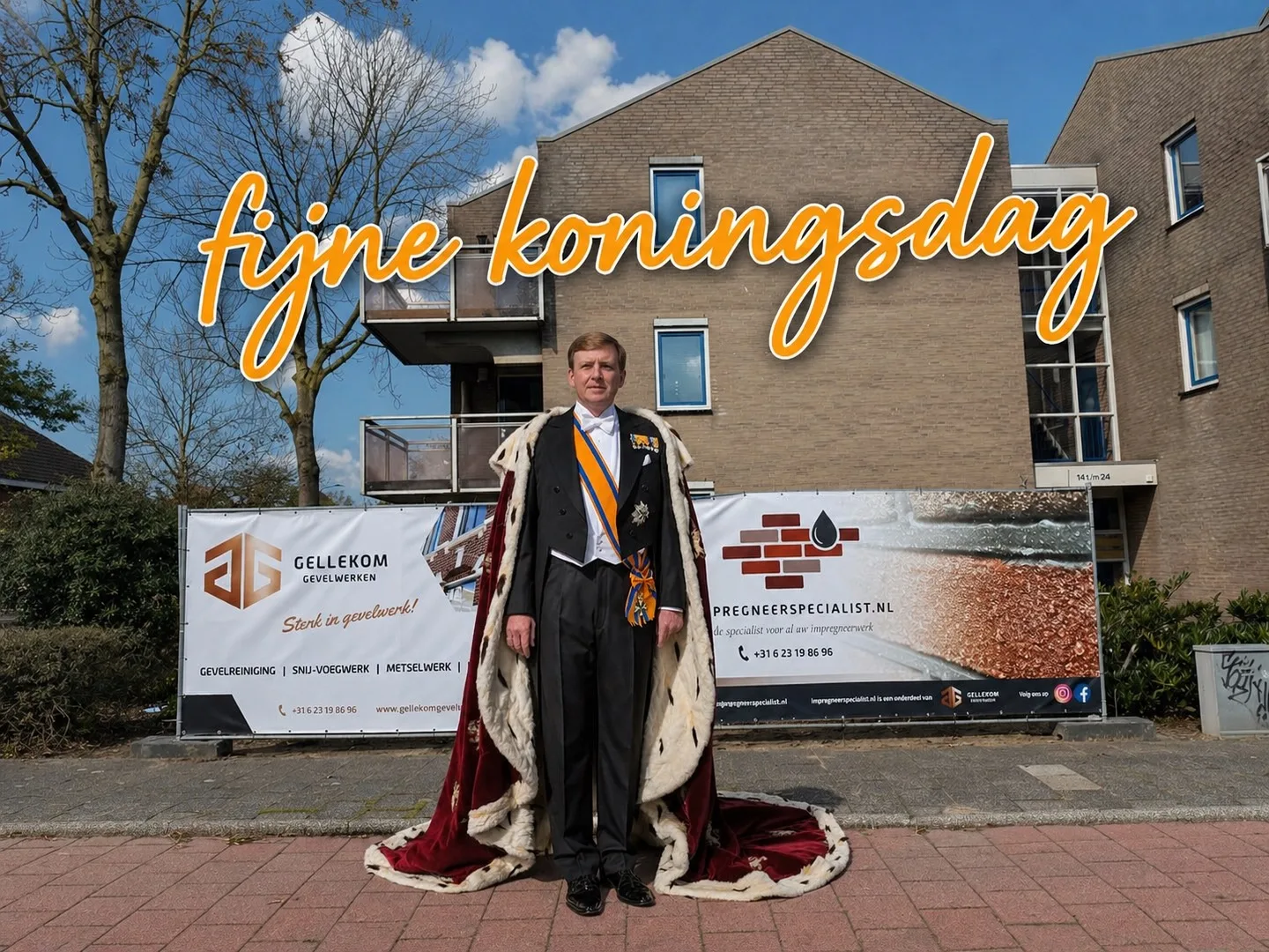 Wij wensen jullie een fijne koningsdag toe! 🧡🥳